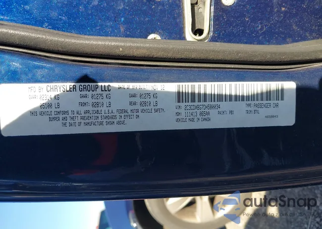 2C3CDXBG7DH580034: 41605887