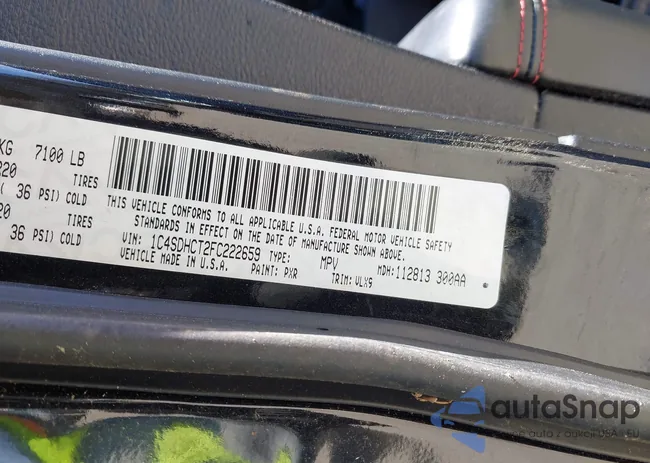 1C4SDHCT2FC222659: 41606664