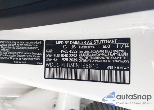 WDDSJ4EB5FN168810: 41609205