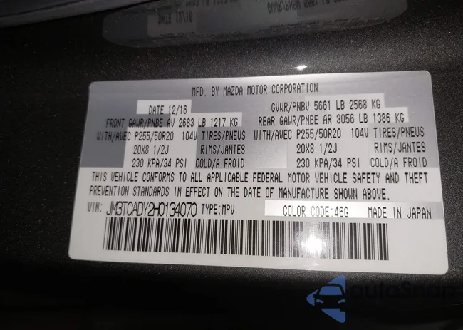 JM3TCADY2H0134070: 41611243