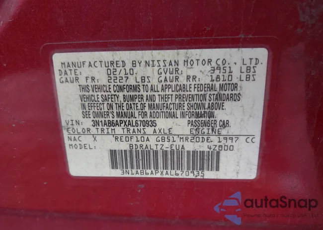 3N1AB6APXAL670935: 41612745