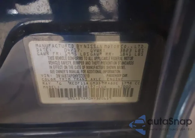 3N1AB7AP0HY320619: 41613641