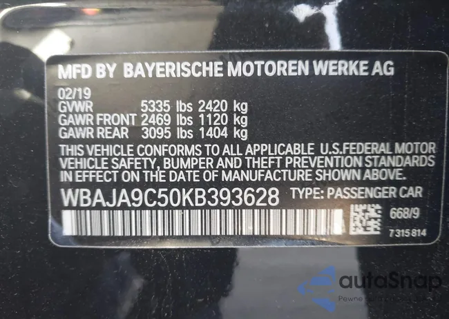 WBAJA9C50KB393628: 41615744