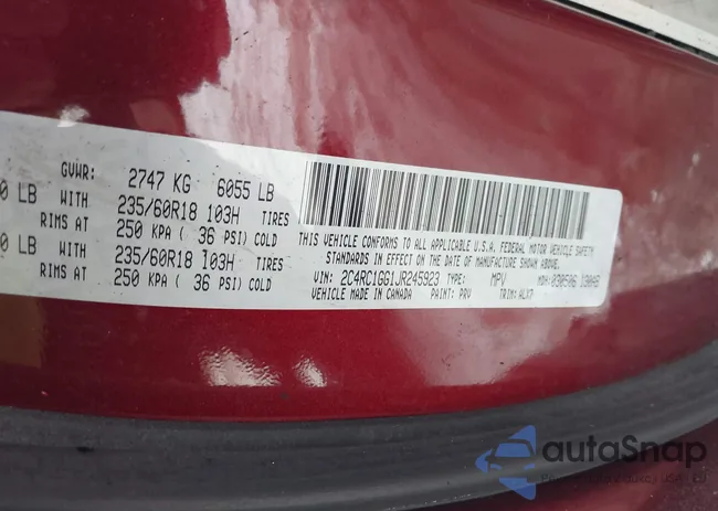 2C4RC1GG1JR245923: 41615213