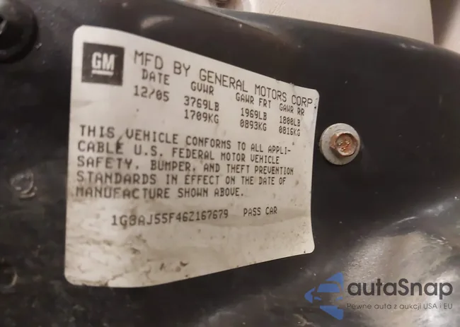 1G8AJ55F46Z167679: 41617463