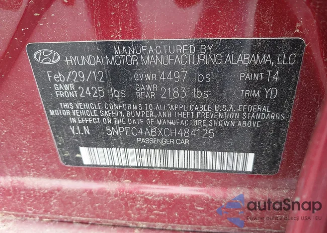 5NPEC4ABXCH484125: 41619742