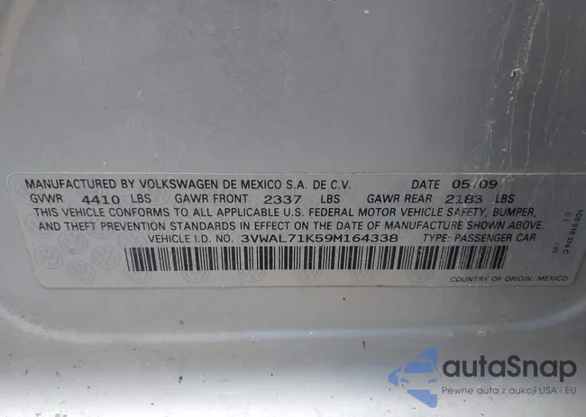 3VWAL71K59M164338: 41619846