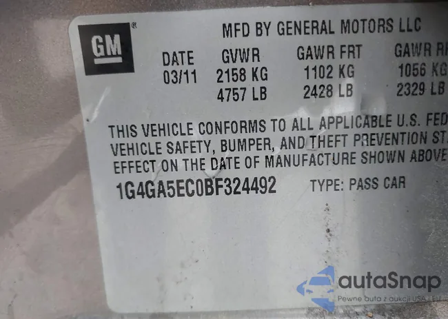 1G4GA5EC0BF324492: 41619363