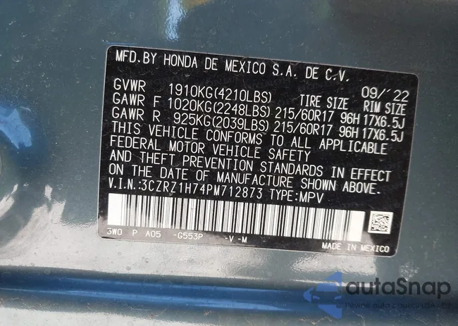 3CZRZ1H74PM712873: 41621137