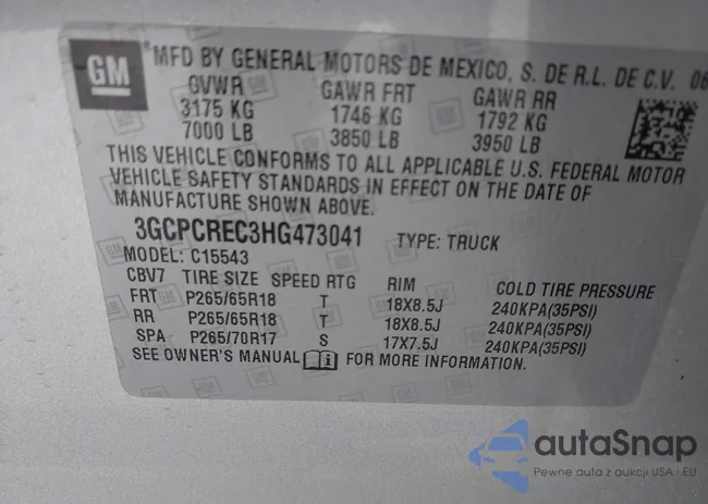 3GCPCREC3HG473041: 41620527