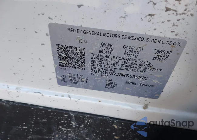 3GPKHVRJ8RS538220: 41623735