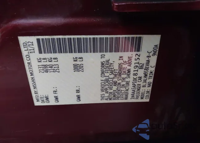 1N4AA5AP1DC819152: 41623758