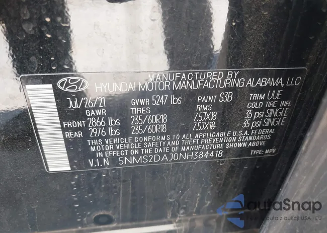 5NMS2DAJ0NH384418: 41623854