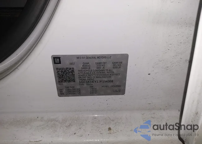 1GC1KUEY2JF154308: 41623341