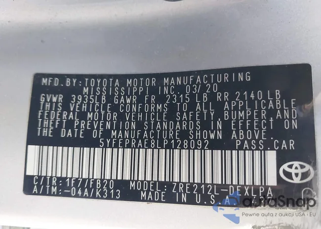 5YFEPRAE8LP128092: 41625656