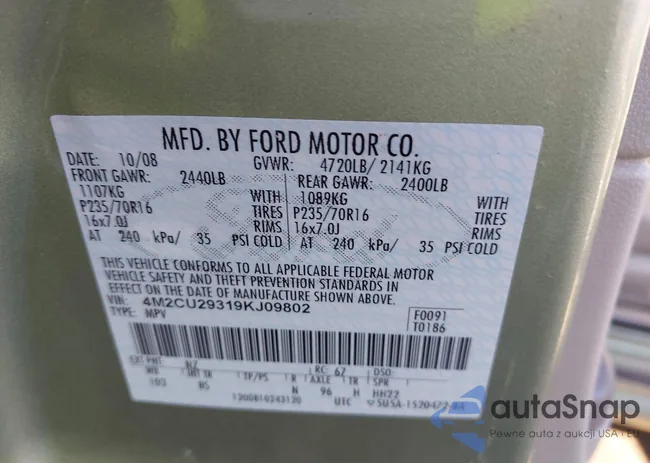 4M2CU29319KJ09802: 41625955