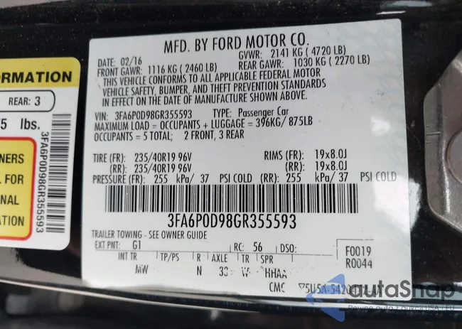 3FA6P0D98GR355593: 41625532