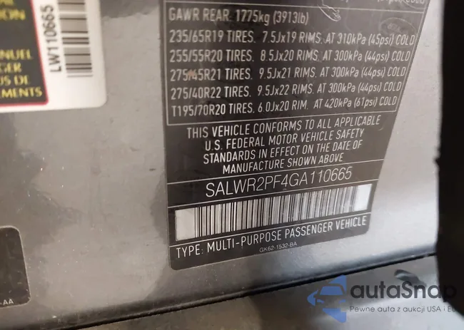 SALWR2PF4GA110665: 41626293