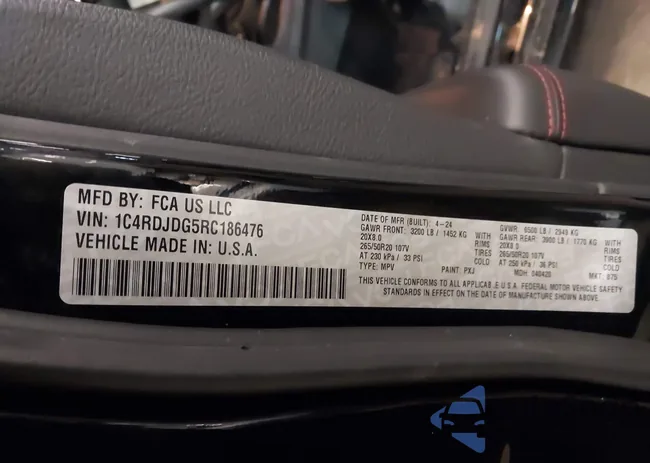 1C4RDJDG5RC186476: 41627815