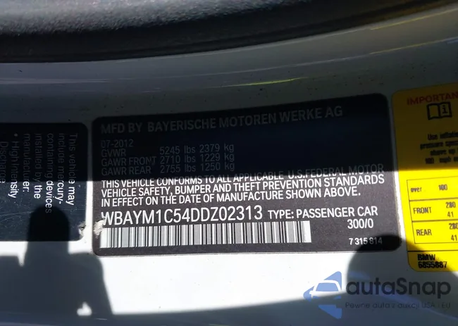 WBAYM1C54DDZ02313: 41628881