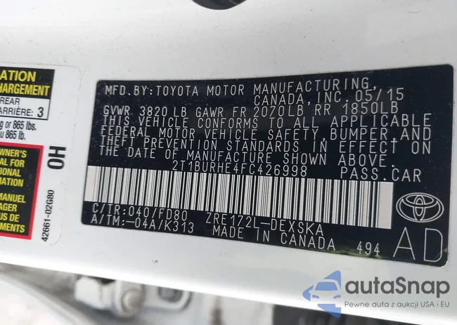 2T1BURHE4FC426998: 41629162