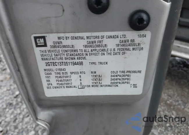 2GTEC13T051194498: 41631065