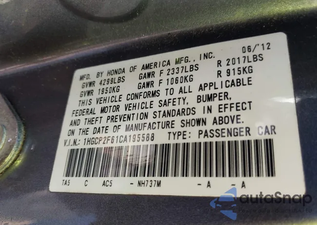 1HGCP2F61CA195588: 41630499