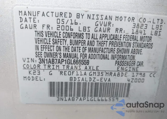 3N1AB7AP1GL666559: 41632834