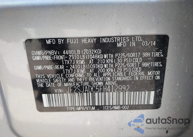 JF2SJADC5FH412992: 41633826