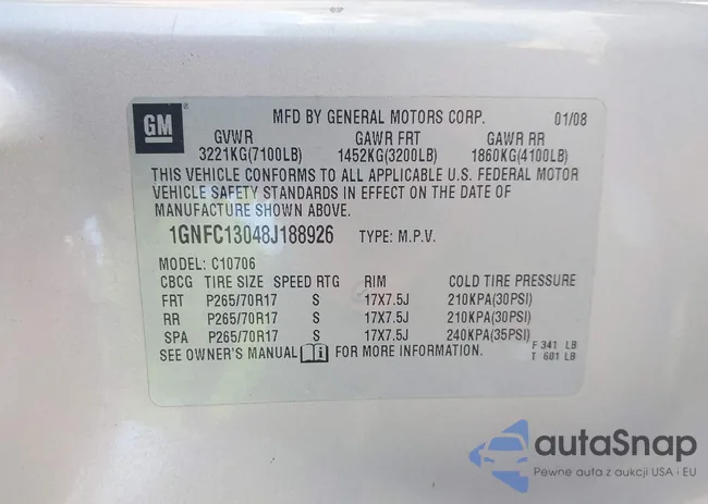 1GNFC13048J188926: 41634917