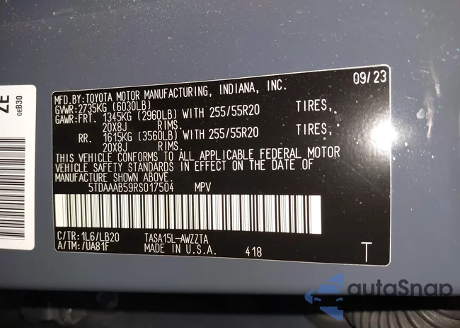 5TDAAAB59RS017504: 41634927