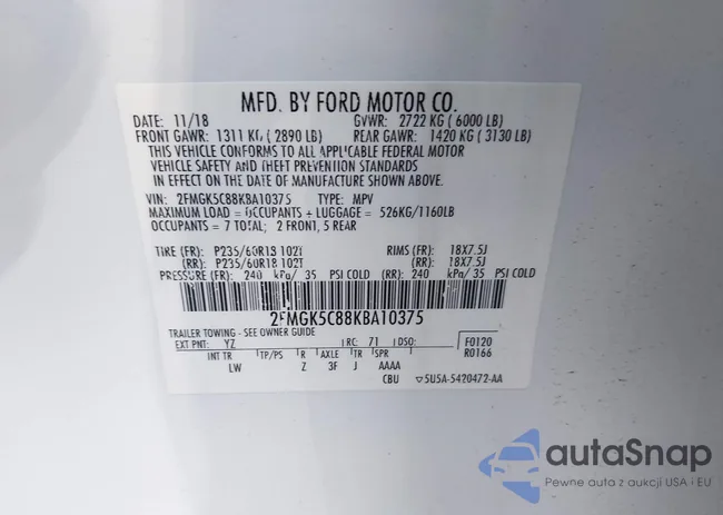 2FMGK5C88KBA10375: 41635244