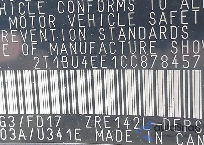 2T1BU4EE1CC878457: 41638647