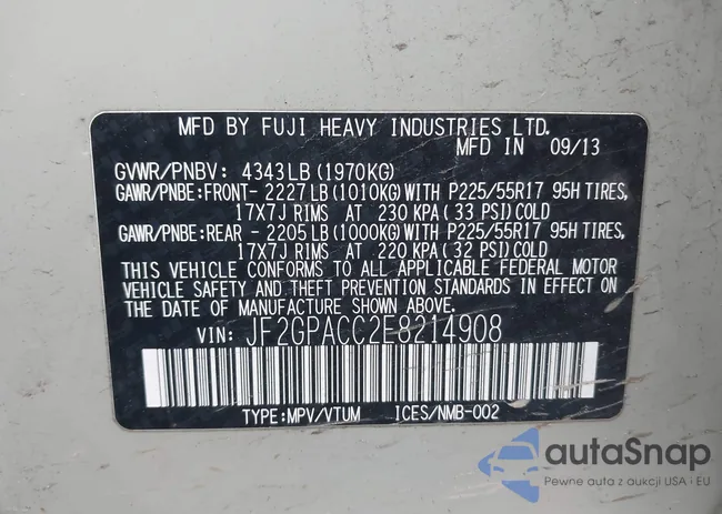 JF2GPACC2E8214908: 41638935