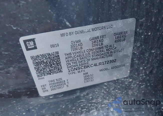 1GNSCBKC4LR172302: 41638574