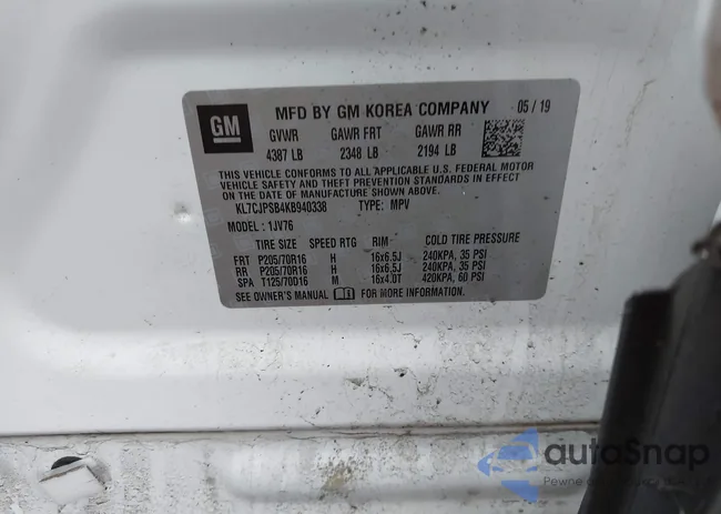 KL7CJPSB4KB940338: 41642134