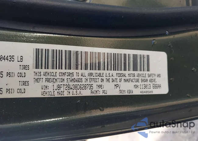 1J8FT28W38D628735: 41643845