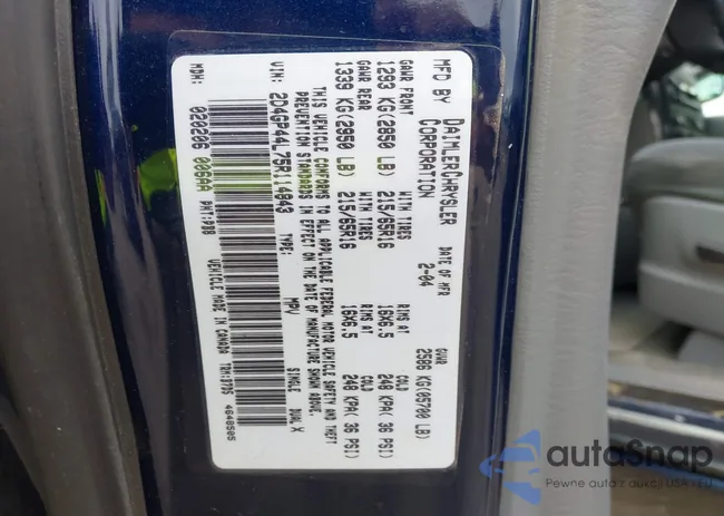 2D4GP44L75R114843: 41644975