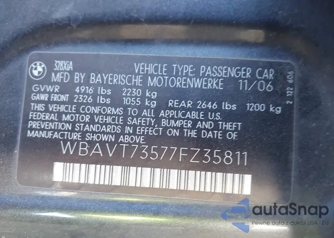 WBAVT73517FV35811: 41645655