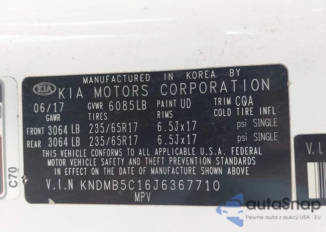 KNDMB5C16J6367710: 41645707