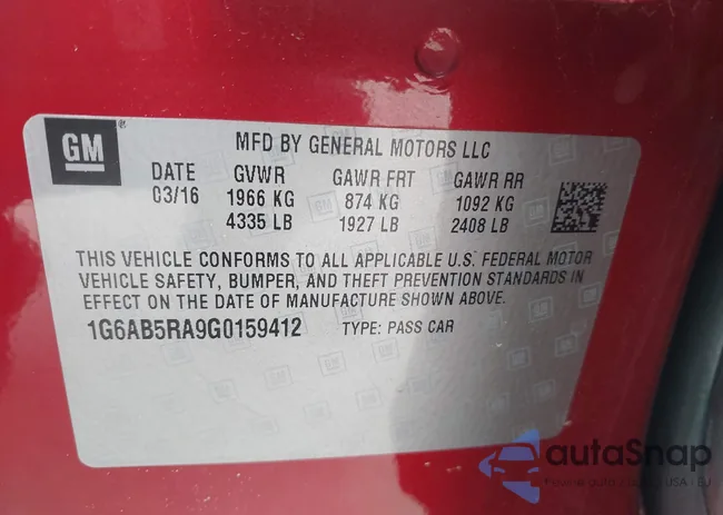 1G6AB5RA9G0159412: 41645749