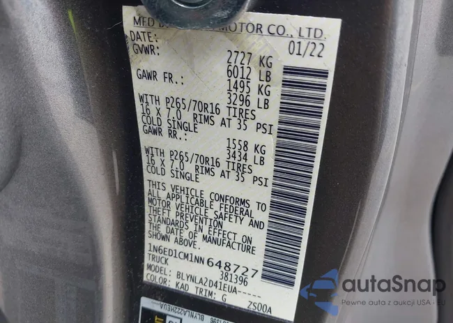 1N6ED1CM1NN648727: 41647100