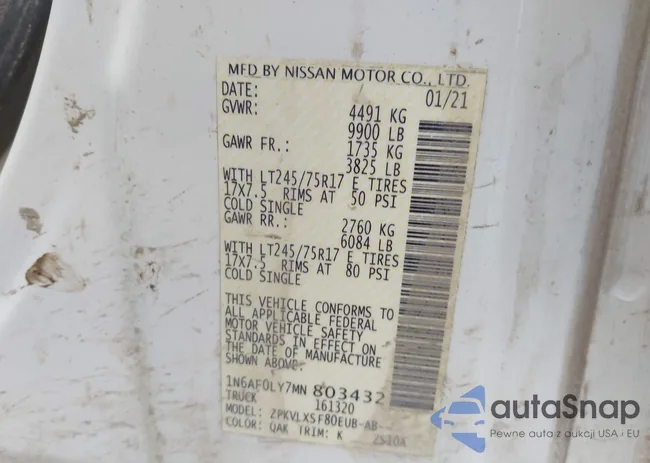 1N6AF0LY7MN803432: 41647578