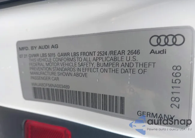 WAUABDF56NA003489: 41647283