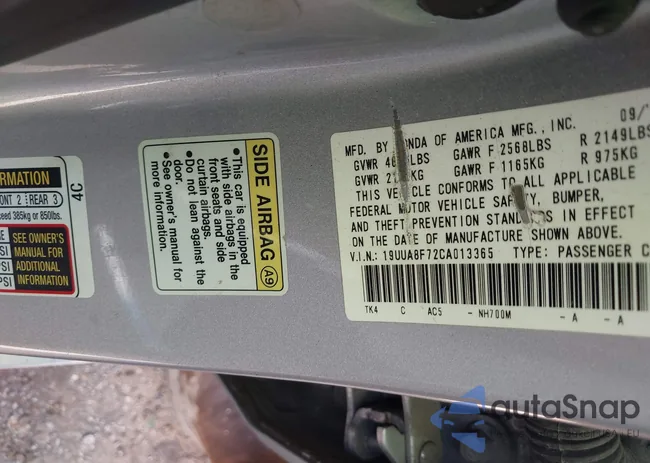 19UUA8F72CA013365: 41648764