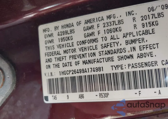 1HGCP26499A174981: 41648857