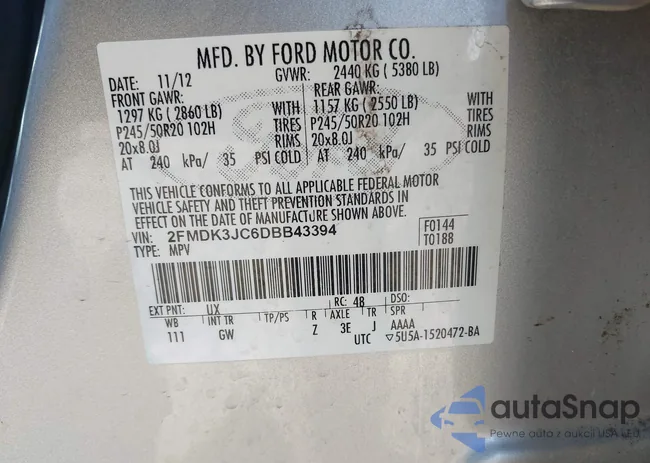 2FMDK3JC6DBB43394: 41648886