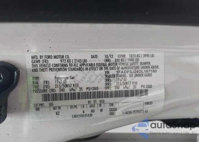 1FADP3J24DL167180: 41648208