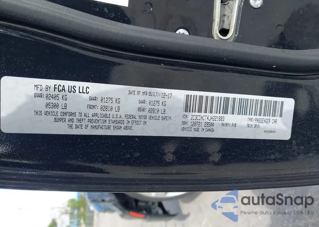 2C3CDXCT4JH221683: 41649500