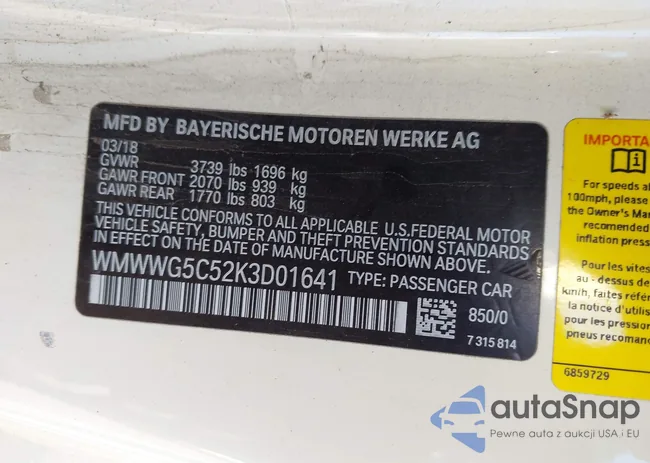 WMWWG5C52K3D01641: 41650751